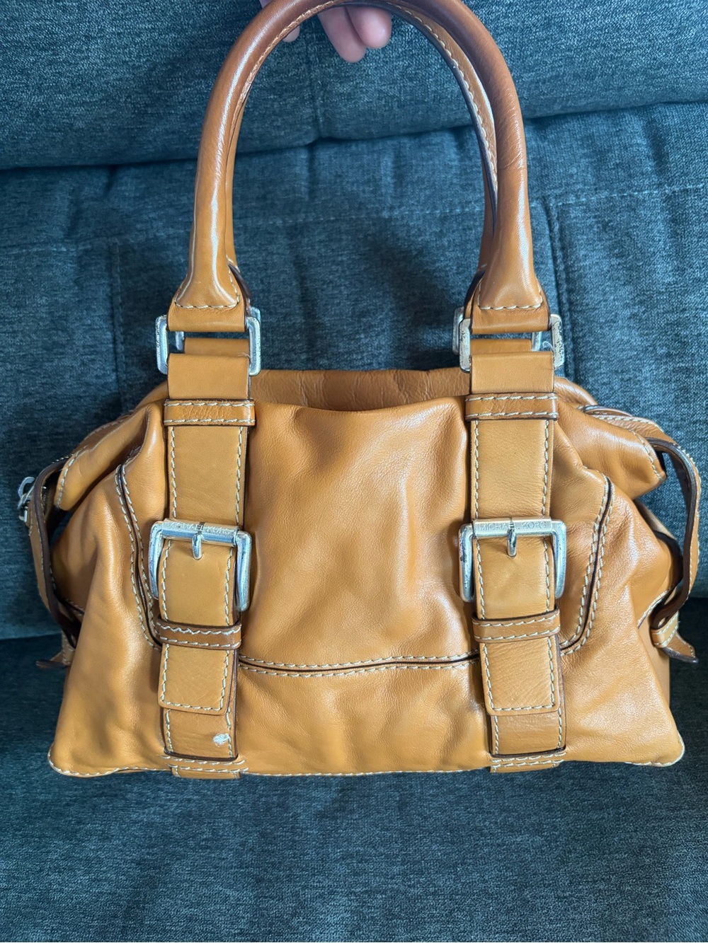 Michael Kors Tan Leather Satchel Handbag